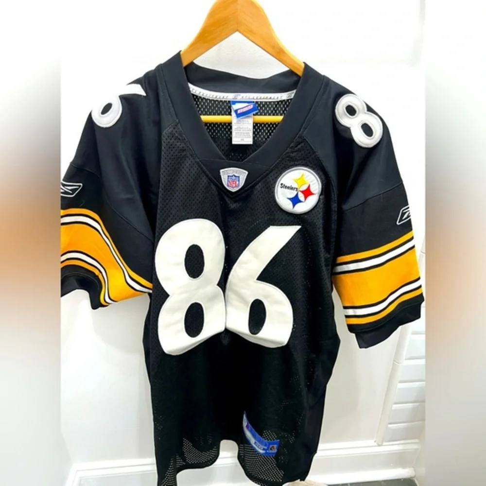 Hines Ward 86 Black and Yellow Football Jersey - Picture 3 of 8